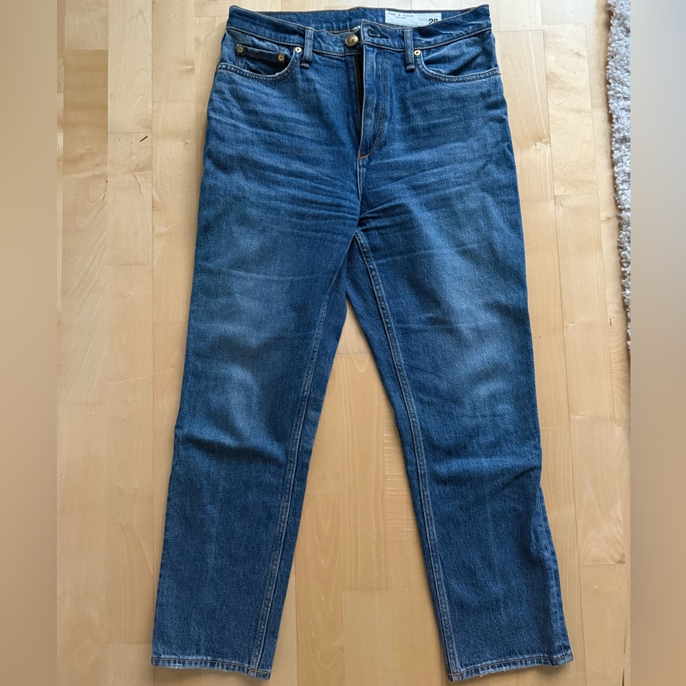 rag & bone wren high rise slim straight jeans